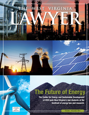 The West Virginia Lawyer magazine cover.