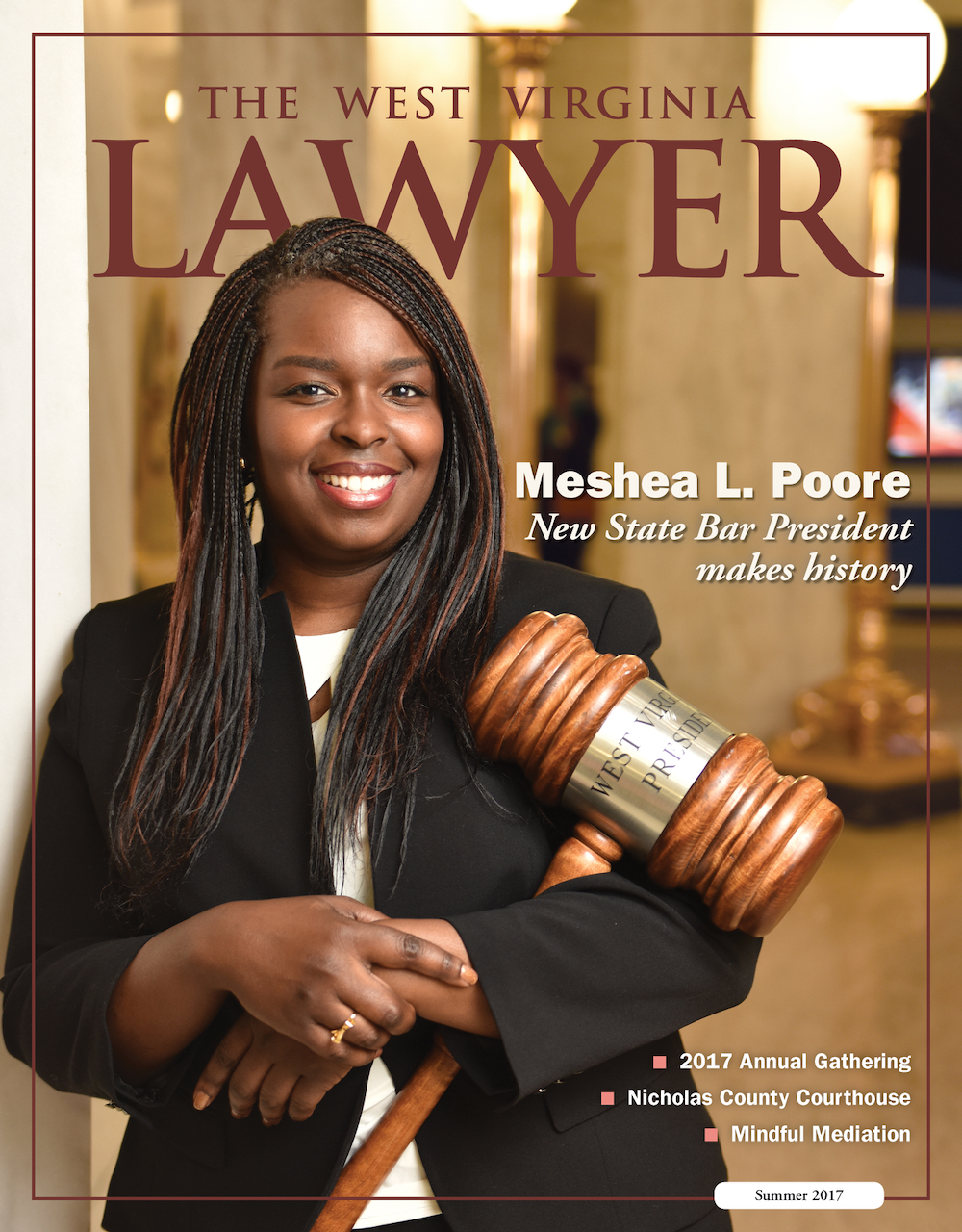 The West Virginia Lawyer magazine cover.